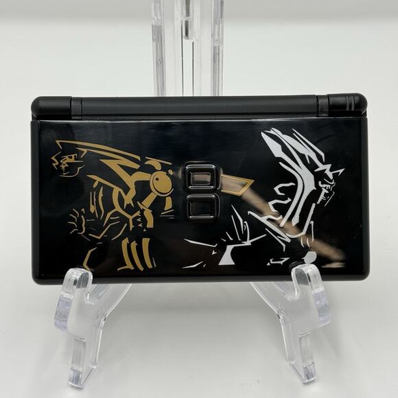 Nintendo DS Lite Pokemon Center Dialga Palkia Edition Black With Charger Stylus